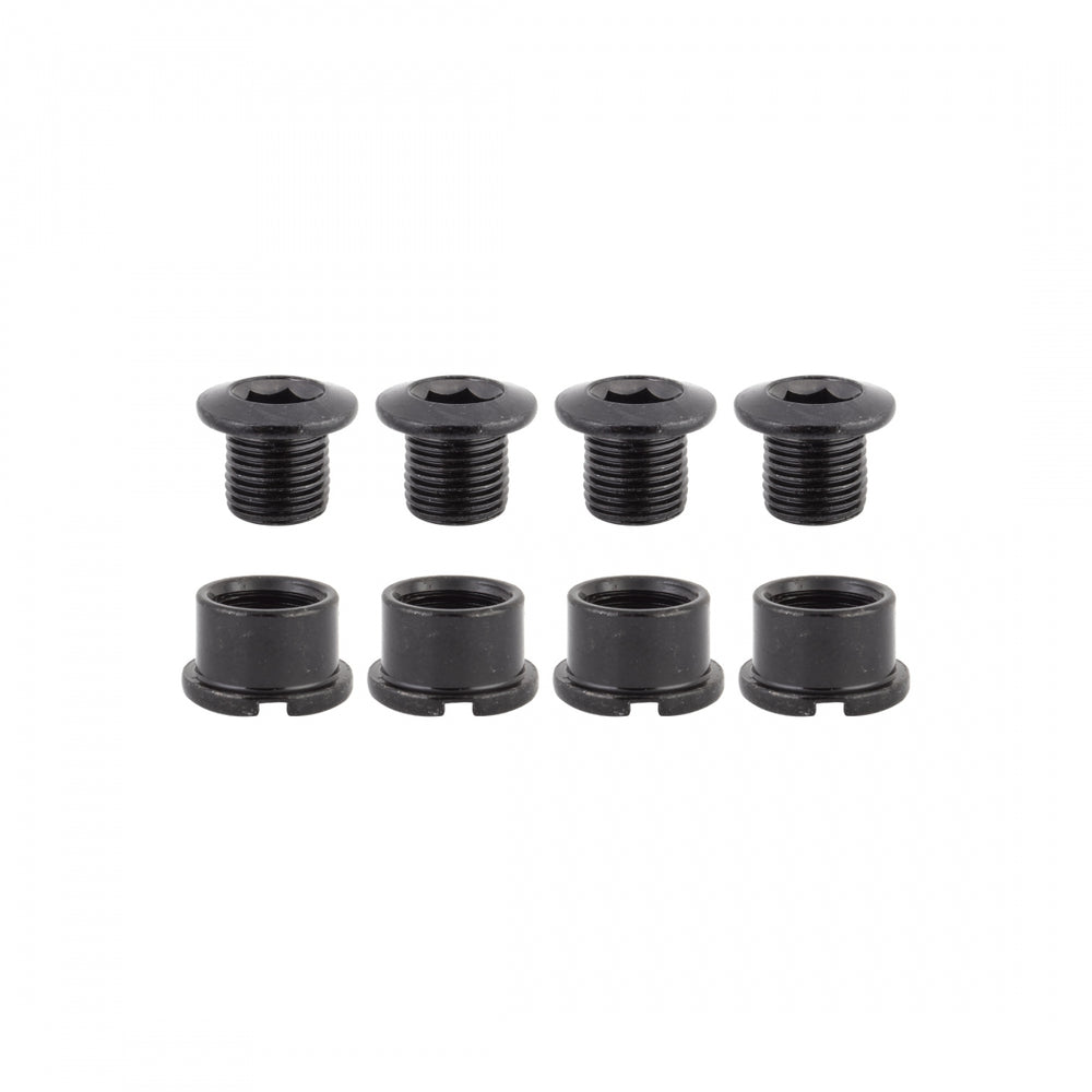 ORIGIN8 Thruster 1x MTB/Boost/Fat Bolt Set M8x7.5mm Steel Set of 4 Black