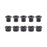 ORIGIN8 Thruster 1x Road Bolt Set Steel M8x7.5mm Bolt (x5) Nut (x5) Black