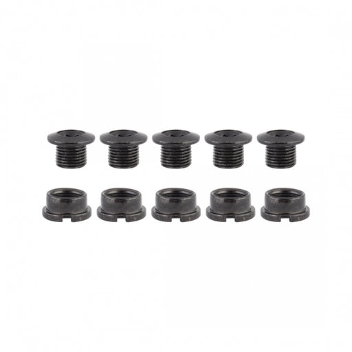 ORIGIN8 Single-Ring Alloy Bolts MX/Single Alloy M8x6mm Bolt / M8x4mm Nut Black