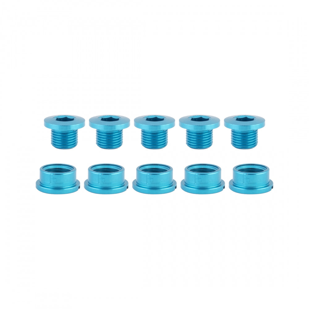 ORIGIN8 Single-Ring Alloy Bolts MX/Single Alloy M8x6mm Bolt / M8x4mm Nut Blue