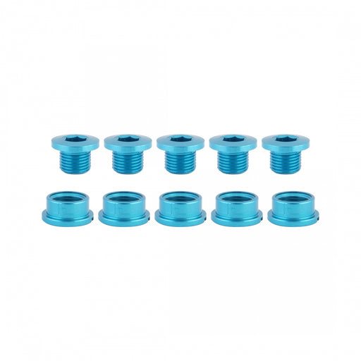 ORIGIN8 Single-Ring Alloy Bolts MX/Single Alloy M8x6mm Bolt / M8x4mm Nut Blue