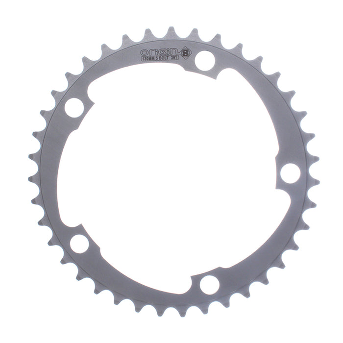 ORIGIN8 Alloy Blade130mm 5-bolt 39T 6061-T6 Silver Chainring