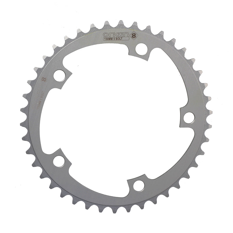 ORIGIN8 Alloy Blade130mm 5-bolt 42T 6061-T6 Silver Chainring