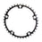 ORIGIN8 Alloy Non-Ramped130mm 5-bolt 38T Non Ramped Black/Silver Chainring