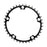 ORIGIN8 Alloy Non-Ramped130mm 5-bolt 39T Non Ramped Black/Silver Chainring