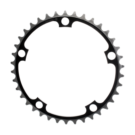 ORIGIN8 Alloy Non-Ramped130mm 5-bolt 39T Non Ramped Black/Silver Chainring