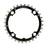 ORIGIN8 Alloy Ramped104mm 4-bolt 32T Ramped/Pinned Black/Silver Chainring