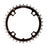 ORIGIN8 Alloy Ramped104mm 4-bolt 34T Ramped/Pinned Black/Silver Chainring