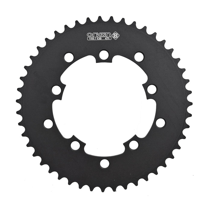 ORIGIN8 Single Speed 110mm/130mm 5-bolt 47T Black Chainring