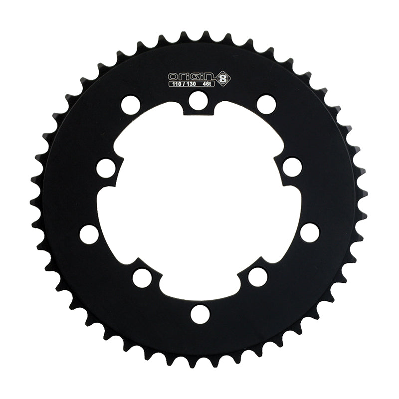 ORIGIN8 Single Speed 110mm/130mm 5-bolt 46T Black Chainring