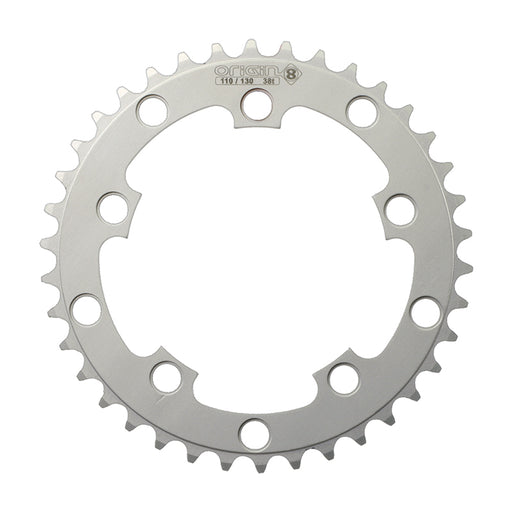 ORIGIN8 Single Speed 110mm/130mm 5-bolt 38T Silver Chainring