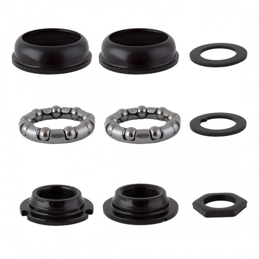 SUNLITE One Piece BB Set Blk 68mm x 24 tpi OPC Steel Blk Bottom Bracket