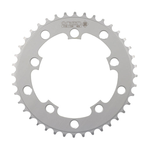 ORIGIN8 Single Speed 110mm/130mm 5-bolt 40T Silver Chainring