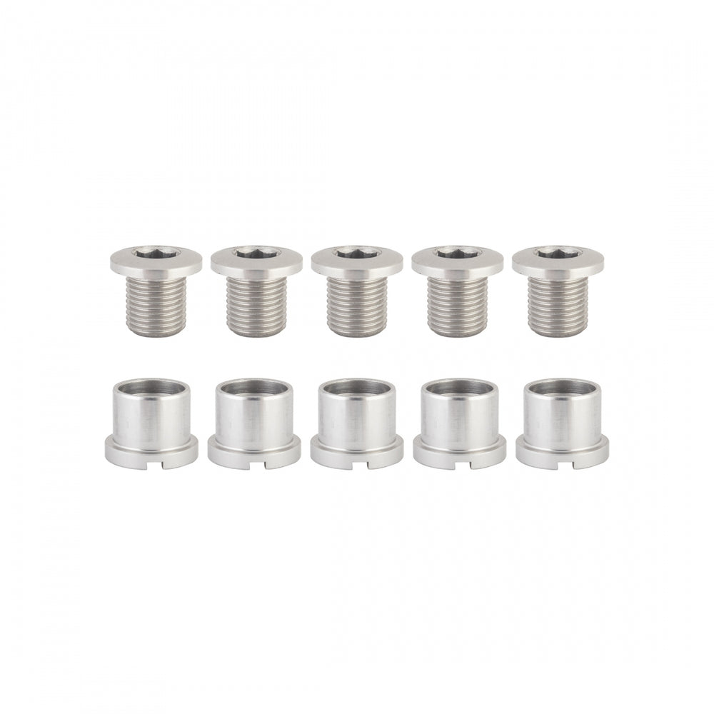 ORIGIN8 Double Bolts Double/Triple Alloy M8x8.5mm Bolt / M8x7mm Nut Silver