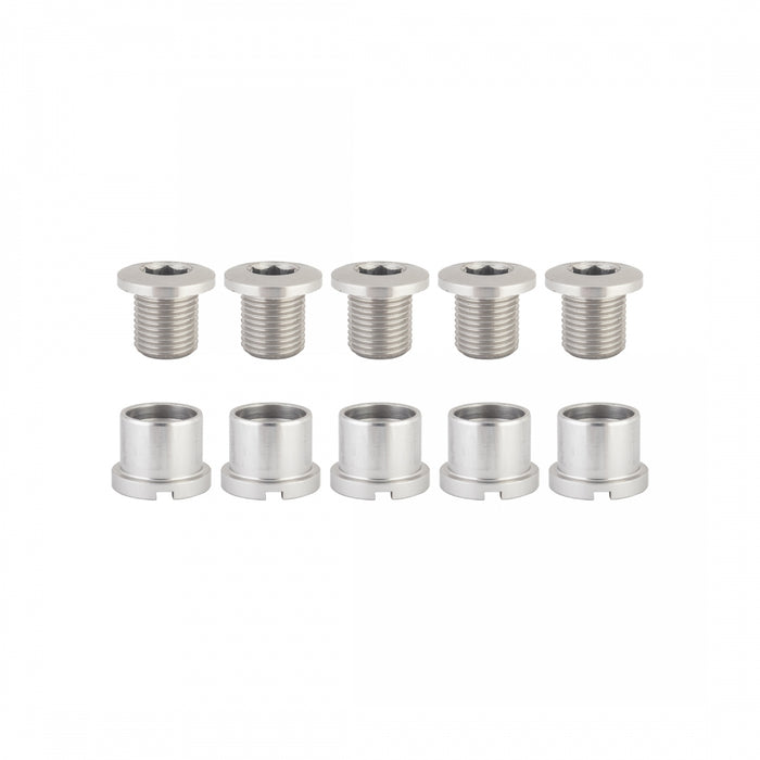 ORIGIN8 Double Bolts Double/Triple Alloy M8x8.5mm Bolt / M8x7mm Nut Silver