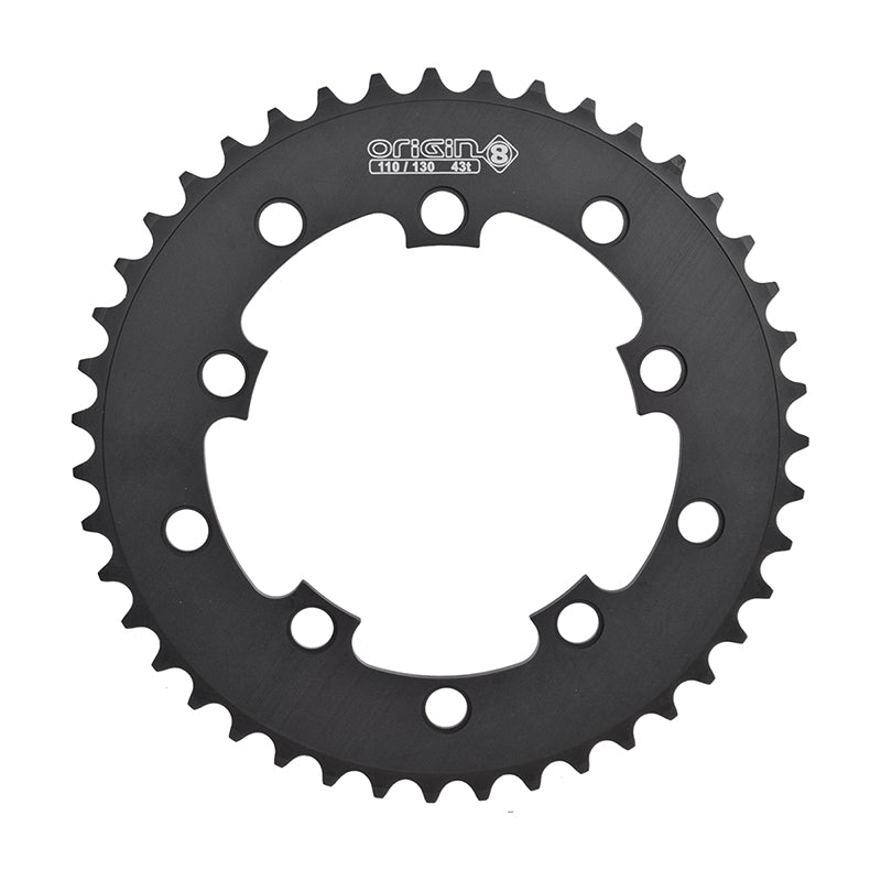 ORIGIN8 Single Speed 110mm/130mm 5-bolt 43T Black Chainring