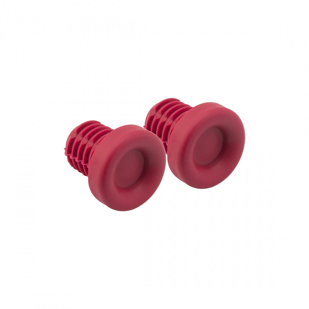 ORIGIN8 Rubber Bar End Plugs Red