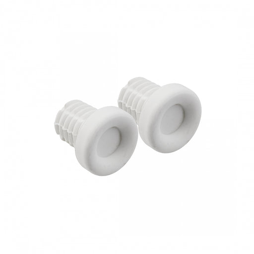 ORIGIN8 Rubber Bar End Plugs White