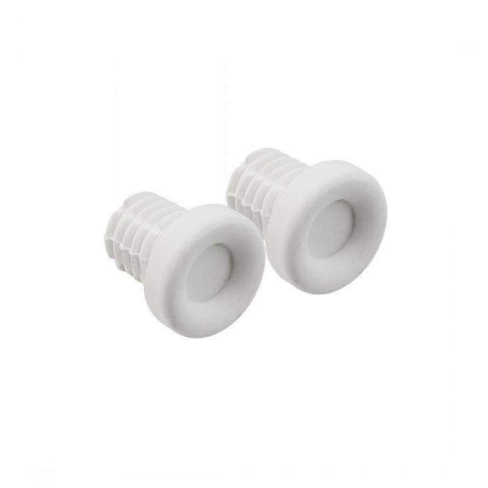 ORIGIN8 Rubber Bar End Plugs White