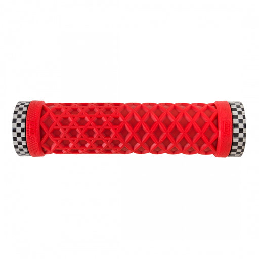 ODI Vans MTB LockOn Grips Bright Red w/ Checker Clamp