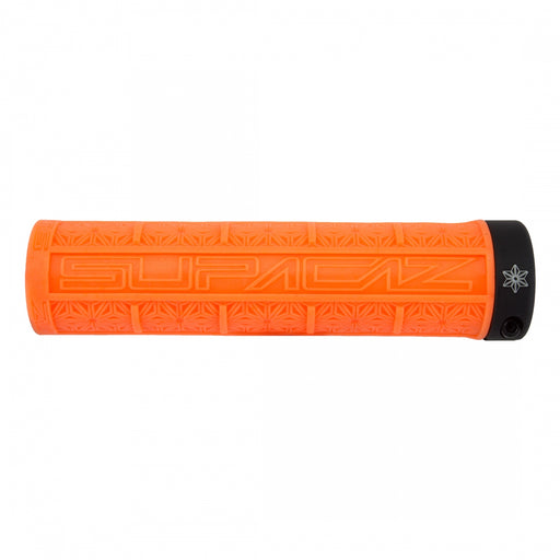 SUPACAZ Grizips Lock-On Grips Neon Orange/Black