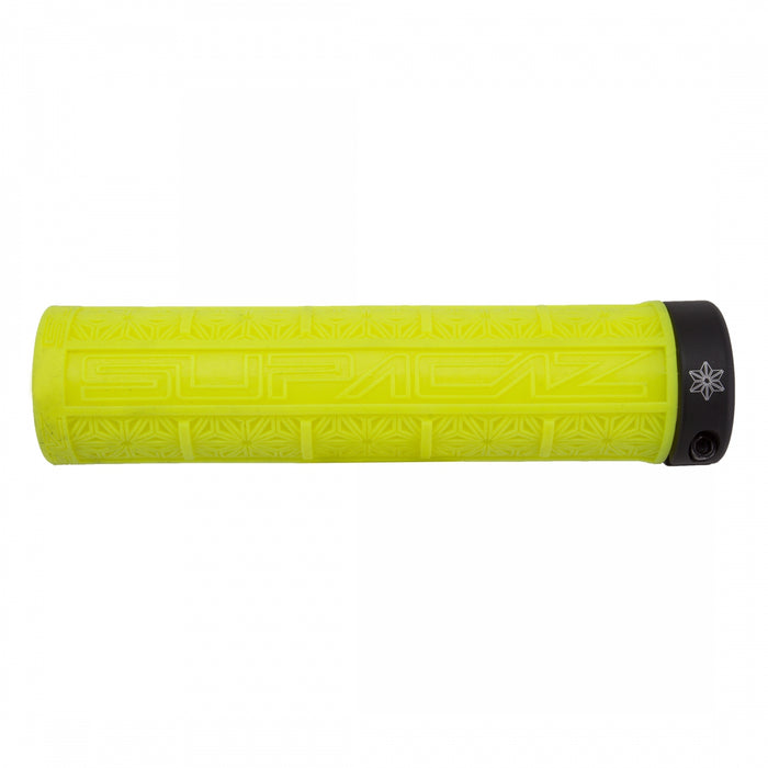 SUPACAZ Grizips Lock-On Grips Neon Yellow/Black