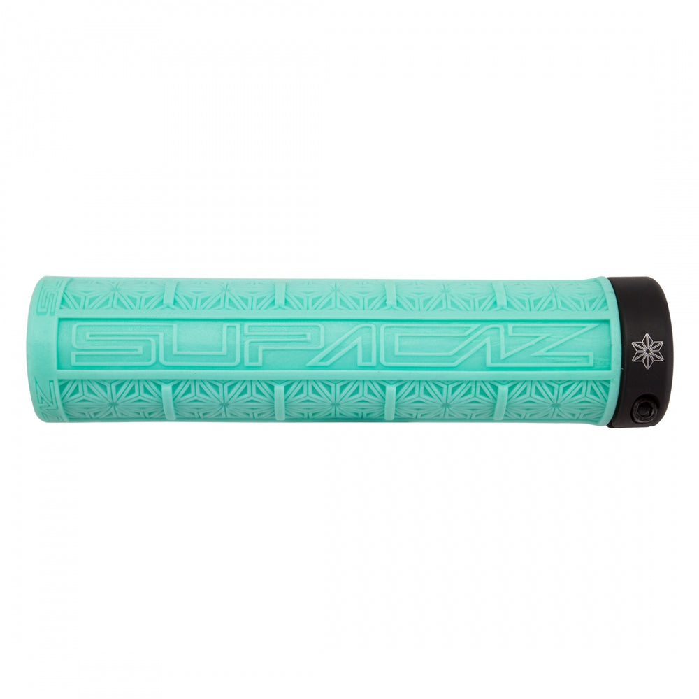 SUPACAZ Grizips Lock-On Grips Celeste/Black