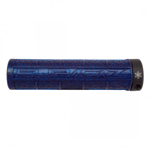 SUPACAZ Grizips Lock-On Grips Blue Bling/Black