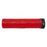 SUPACAZ Grizips Lock-On Grips Red Clear/Black