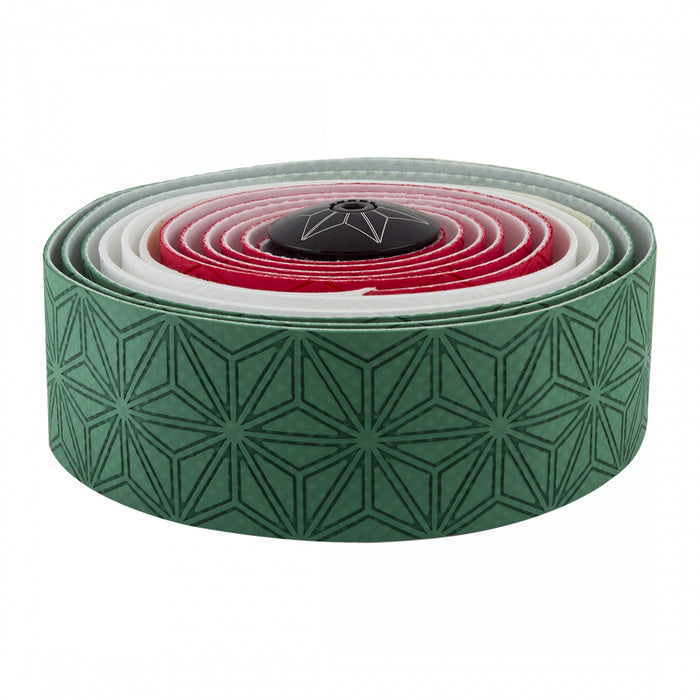 SUPACAZ Super Sticky Kush Country Bar Tape Green/White/Red