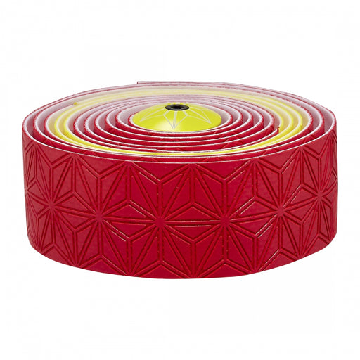 SUPACAZ Super Sticky Kush Country Bar Tape Red/Yellow/Red