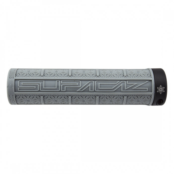 SUPACAZ Grizips Lock-On Grips Gunmetal/Gunmetal