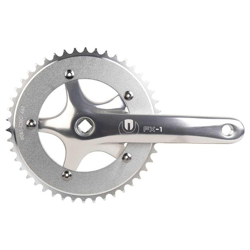 Eclypse, FX1, Crankset, 1 sp., 170mm, 46T, BCD:130mm, Square, Silver