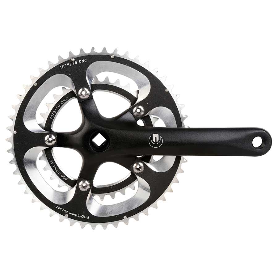 Eclypse, R9 Compact, Crankset, 9 sp., 170mm, 34/50T, BCD:110mm, Square, Black