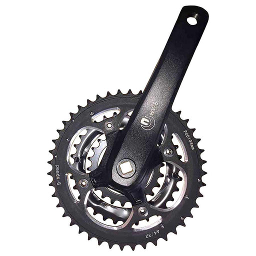 Eclypse, MT9, Crankset, 9 sp., 175mm, 22/32/44T, BCD:104/64mm, Square, Black