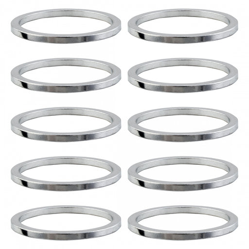 ORIGIN8 Alloy Headset Spacers HEAD PART OR8 SPACER ALY 2mmx1in SL Bgof10