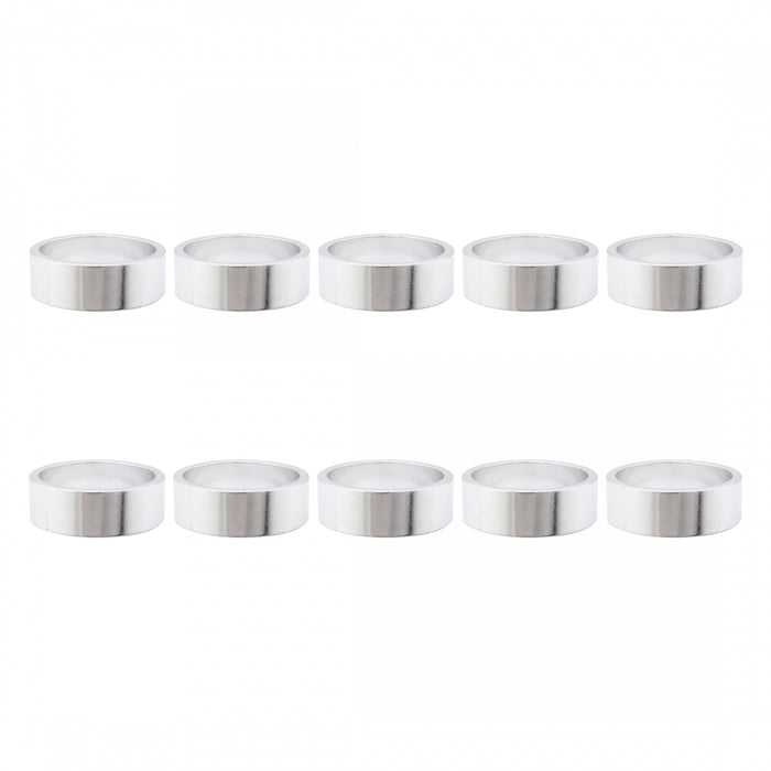 ORIGIN8 Alloy Headset Spacers HEAD PART OR8 SPACER ALY 10mmx1in SL BGof10