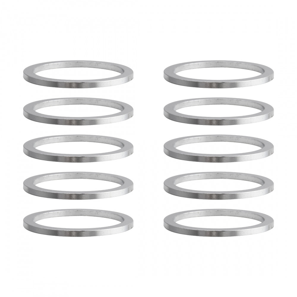ORIGIN8 Alloy Headset Spacers HEAD PART OR8 SPACER ALY 2mmx1-1/8 SL BGof10