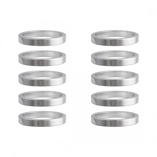 ORIGIN8 Alloy Headset Spacers HEAD PART OR8 SPACER ALY 5mmx1-1/8 SL BGof10