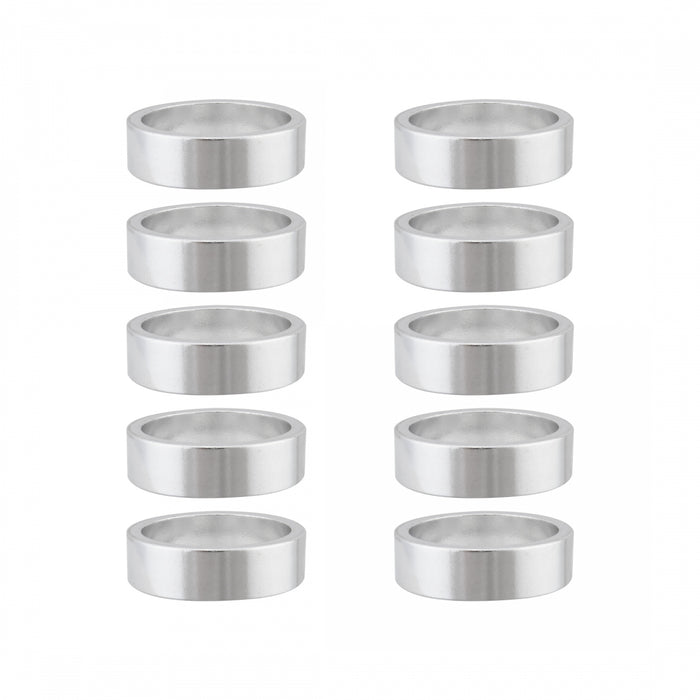 ORIGIN8 Alloy Headset Spacers HEAD PART OR8 SPACER ALY 10mmx1-1/8SL BGof10