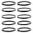 ORIGIN8 Alloy Headset Spacers HEAD PART OR8 SPACER ALY 2mmx1in BK Bgof10