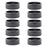ORIGIN8 Alloy Headset Spacers HEAD PART OR8 SPACER ALY 10mmx1in BK BGof10
