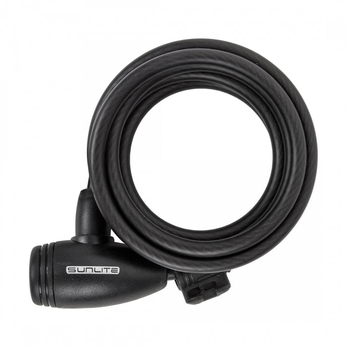 SUNLITE Integrated Key Cable 8mm Black Key Bike Lock