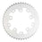 Eclypse, Glide-Pro SS 1/8, 44T, Single speed, BCD: 110/130mm, 5 Bolt Outer Chainring, Alloy, Silver