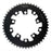 Eclypse, Glide-Pro 110, 48T, 8-10sp, BCD: 110mm, 5 Bolt Outer Chainring, Alloy, Black