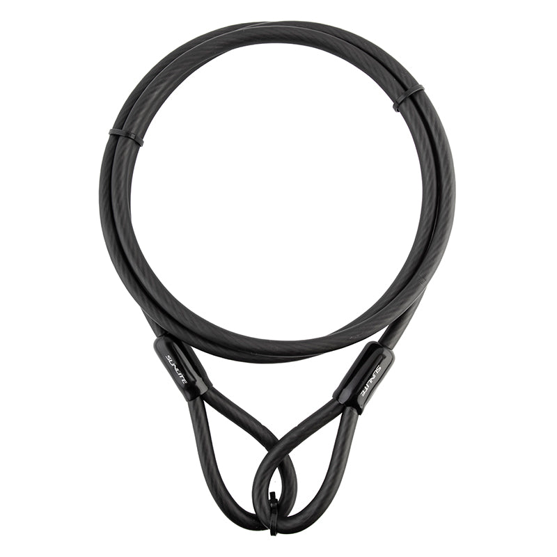 SUNLITE Straight Cable 10mm Black Cable Only Bike Lock