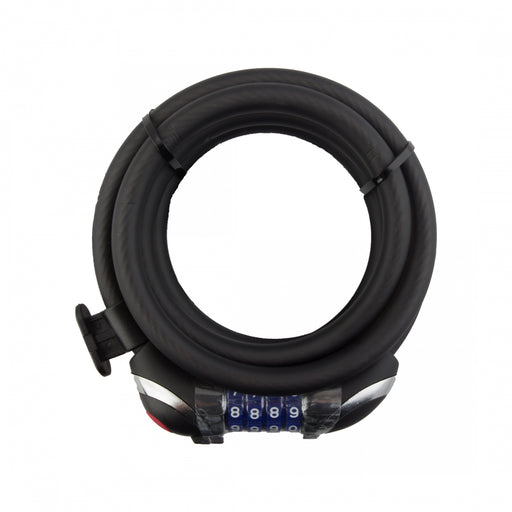 SUNLITE Lightshield Integrated Combo Cable 12mm Black Combo Bike Lock