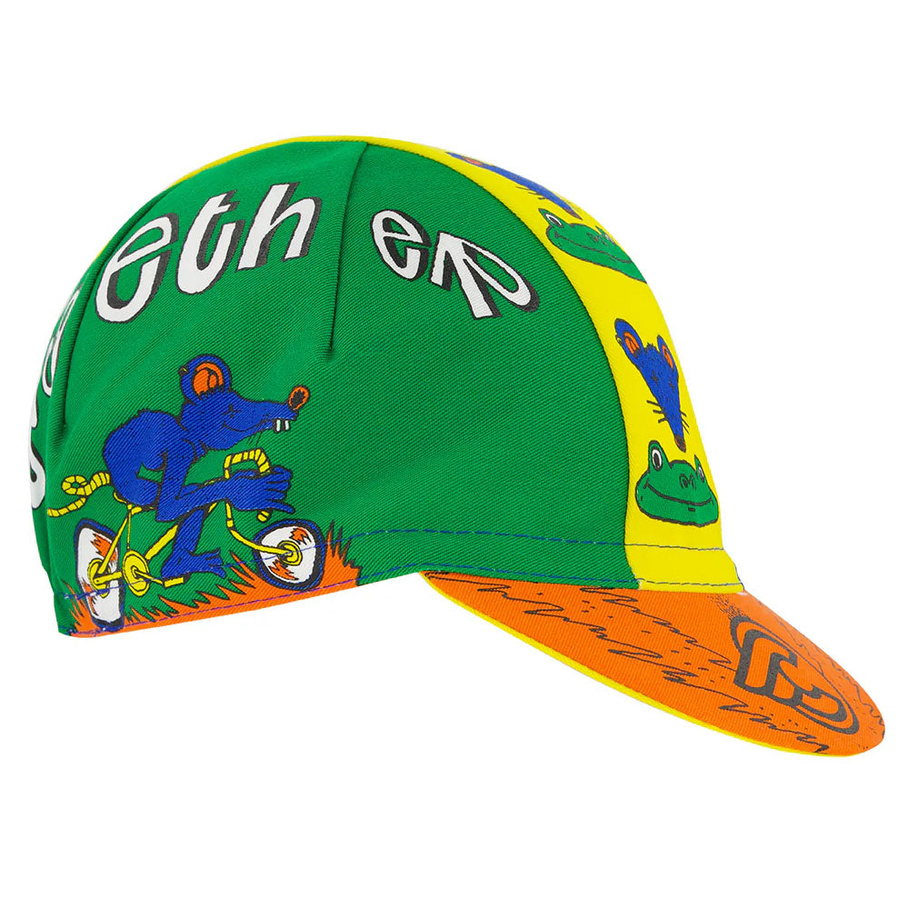 Cinelli Cycling Cap, Better Together, Green/Yellow