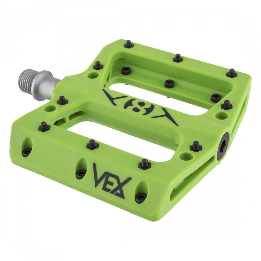 ORIGIN8 Vex Platform 9/16" Green Bicycle Pedals