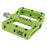 ORIGIN8 Vex Platform 9/16" Green Bicycle Pedals